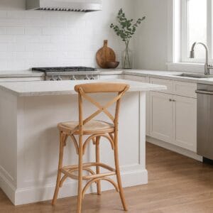 Taburete Crossback de Madera comprar taburete crossback chile taburete de madera de haya taburete de bar 65 cm taburete rústico ratán taburete de cocina taburetes